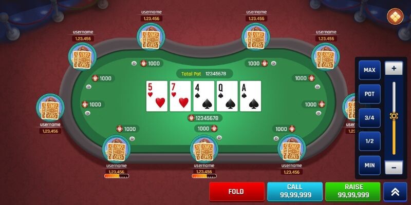 Sơ lược bàn đấu Poker trực tuyến